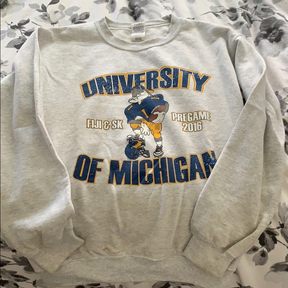 University of Michigan crew neck